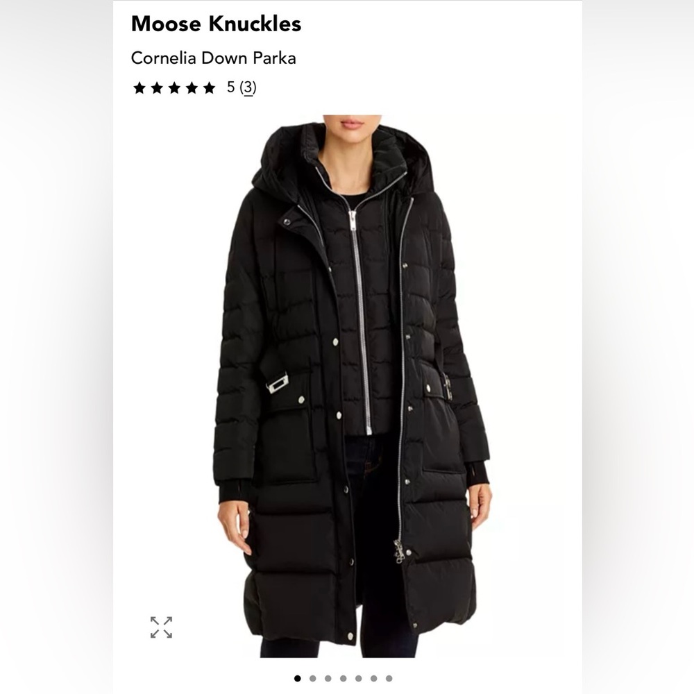Moose Knuckles Cornelia Down Parka with Fur Size S